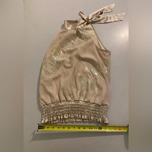 Heart Soul Sequin Halter Top, Size M